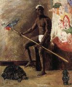 James Ensor Masks Watching a Negro Minstrel oil painting
